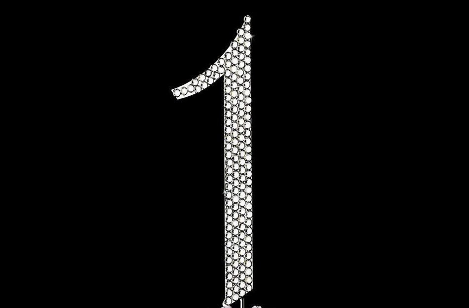 Perfectmaze Rhinestone Cake Toppers Collection Wedding Anniversary Cake Decoration (J) N2