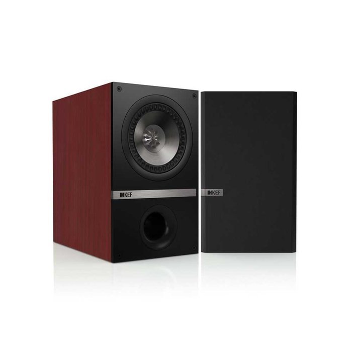 KEF Q100 Bookshelf Loudspeakers - Black Oak (Pair) N3