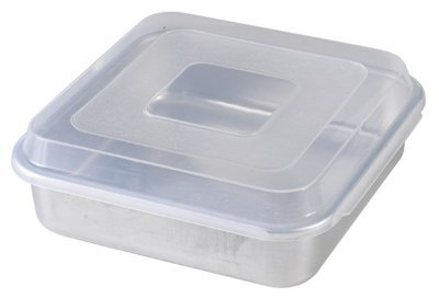 Nordic Ware 45803 Cake Pan With Lid, Aluminum, 9 x 9-In. Square - Quantity 4