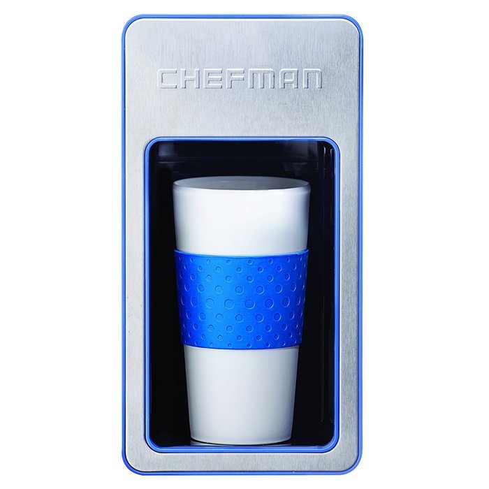 Chefman RJ14-M-S-B Single Serve Coffee Maker, Blue N3