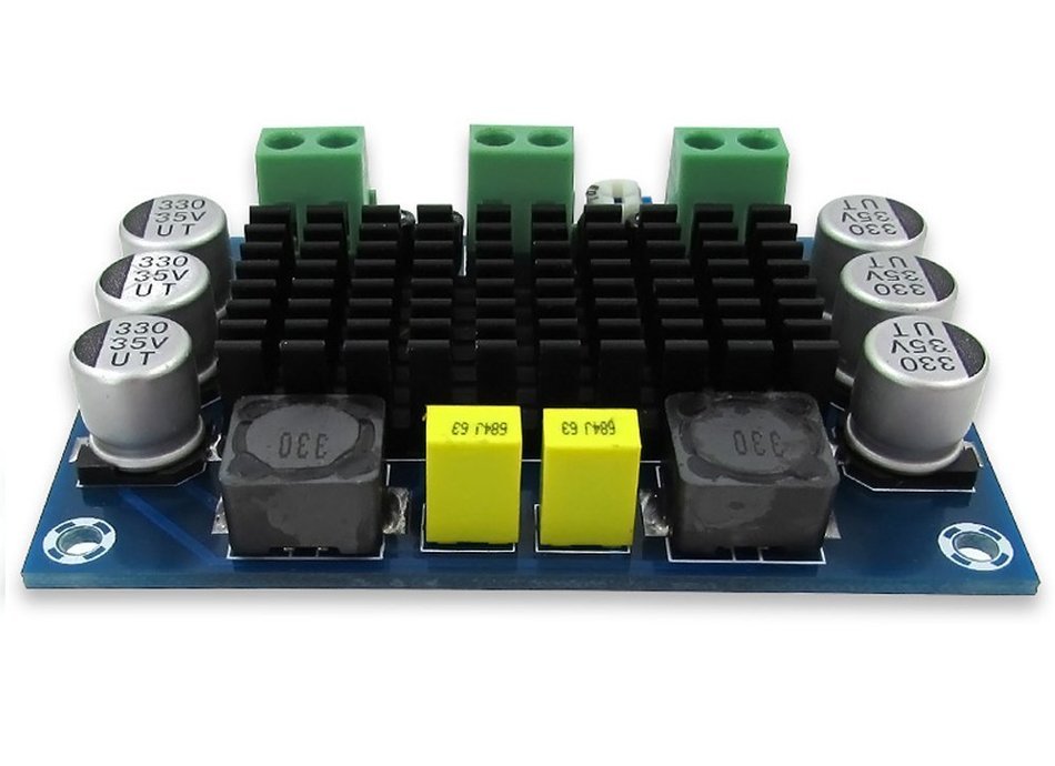 Qianson DC 12V-24V TPA3116 D2 100W Mono Channel Digital Audio Power Amplifier Board car N3