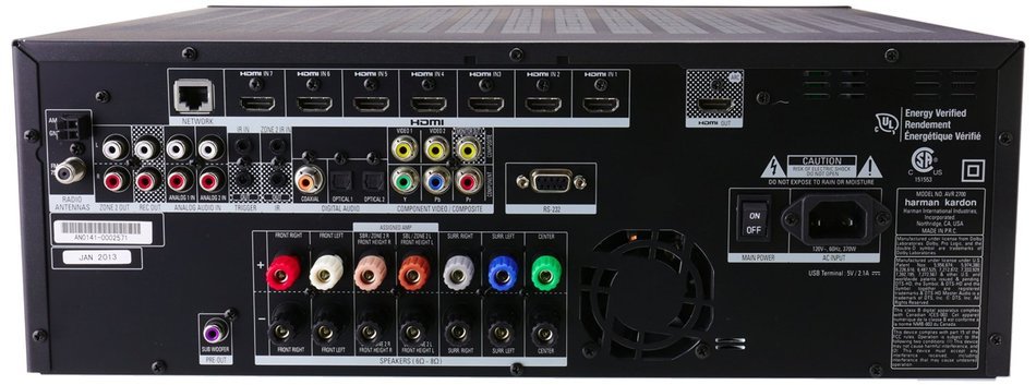 Harman Kardon AVR 2700 7.1-Channel 100-Watt Network-Connected Audio/Video Receiver