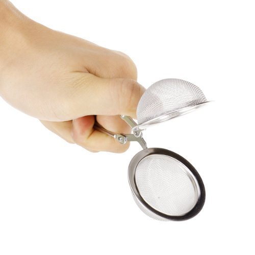 Tea Filter - SODIAL(R) Squeeze Spoon Mesh Ball Stainless Steel Strainer Screen Filter N4