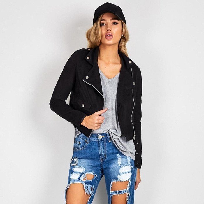 Jacket,Morecome Womens Winter Slim Biker Motorcycle Leather Jacket Zipper Coat N5