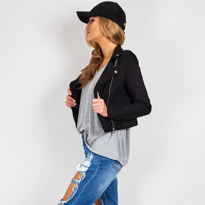 Jacket,Morecome Womens Winter Slim Biker Motorcycle Leather Jacket Zipper Coat N6