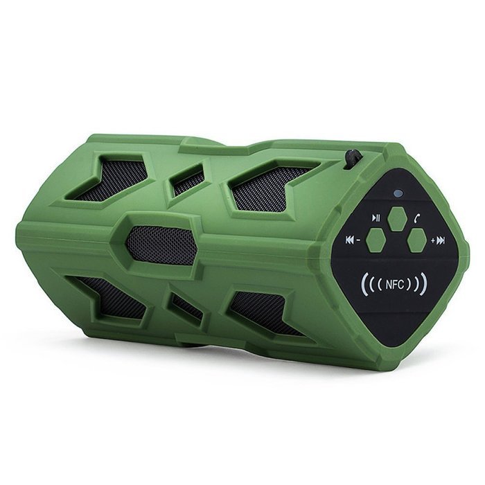 SinoPro Waterproof Dustproof and Shockproof Bluetooth 4.0 NFC Speaker with 3600mAh Battery Power Bank for Shower... N13