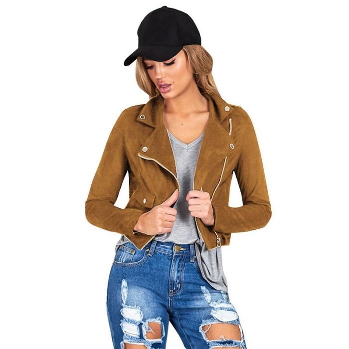 Jacket,Morecome Womens Winter Slim Biker Motorcycle Leather Jacket Zipper Coat N7