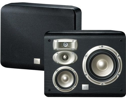 JBL L820 4-Way High Performance 6-inch Wall-Mountable Bookshelf Loudspeaker - Black (Pair) N2