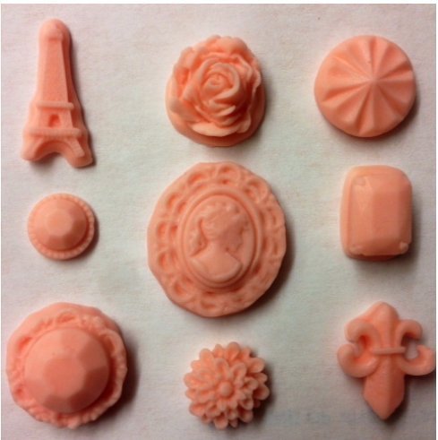 Oasis Supply Mini Paris Medallian Kit Mold, Silicone