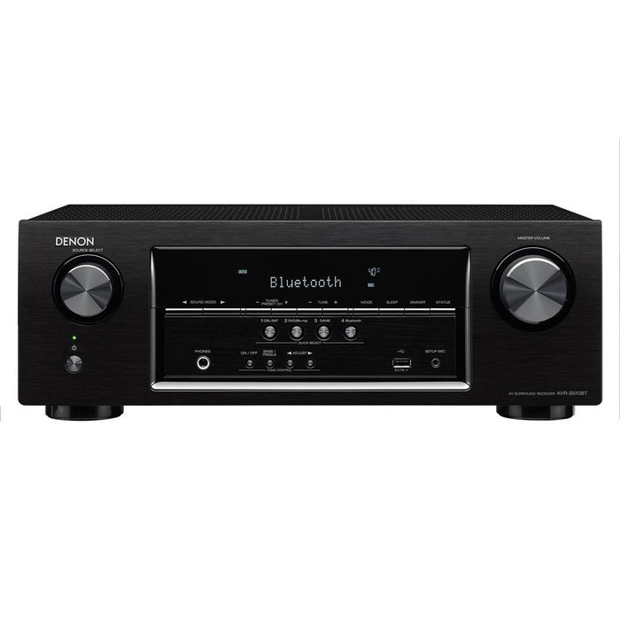 Denon AVR-S510BT 5.2 Channel Full 4K Ultra HD AV Receiver With Bluetooth and Klipsch R-14M Reference Monitor Speakers... N5