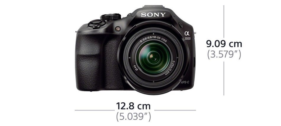 SONY ALPHA 3000 KIT 18-55 MM SCHWARZ ILCE-3000K Camera N12