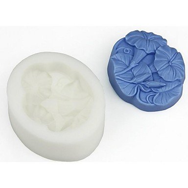 Y&XL&H Morning Glory Flower Shaped Fondant Cake Chocolate Silicone Mold