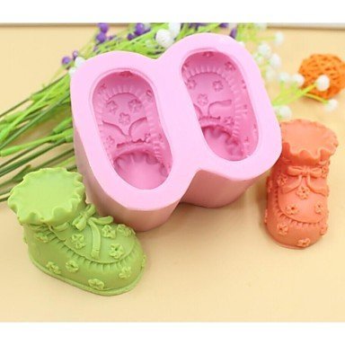 Y&XL&H Baby Shoes Shaped Fondant Cake Chocolate Silicone Mold Cake Decoration Tools,L8.5cmW7.2cmH4.5cm