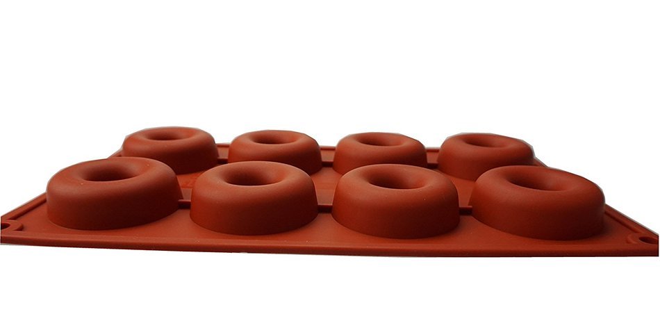Bilipala 2 PCS Nonstick Silicone Donut Pan Pumpkin Cake Molds Muffin Cups Baking Tools N8