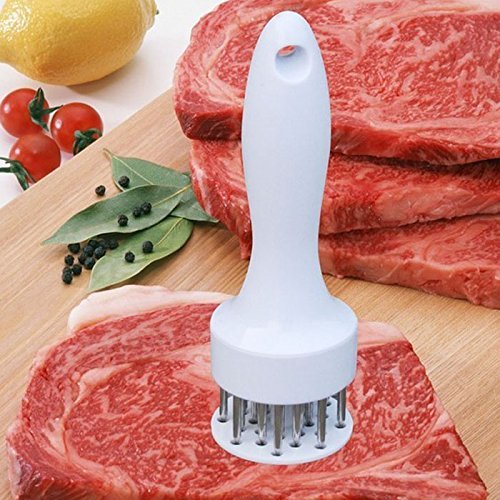 1 pcs rofession Meat Meat Tenderizer Needle With Stainless Steel Kitchen Tools (Black) N4