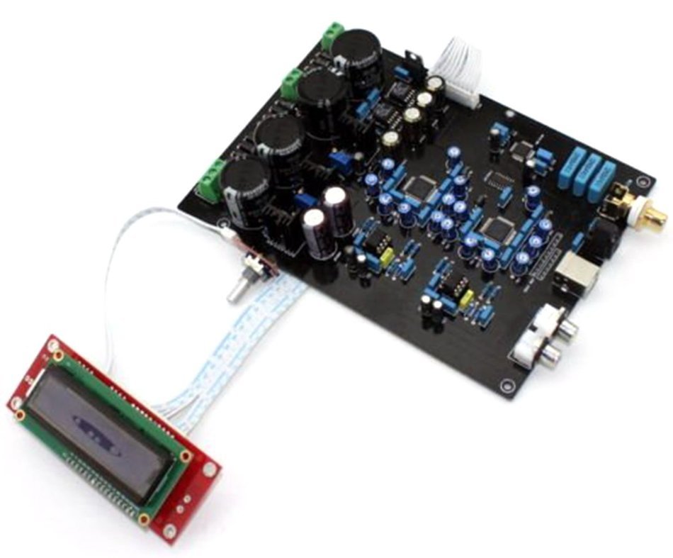AK4495SEQ AK4118 NE5534 DOP DSD for Fiber+Coaxial+USB DAC Decorder Board w/32BIT