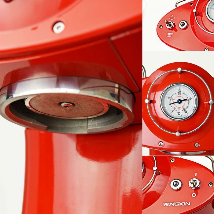 Wingkin Vintage Decorative Espresso Coffee Machine for Professional Home / Office Use with Cappuccino Function... N3