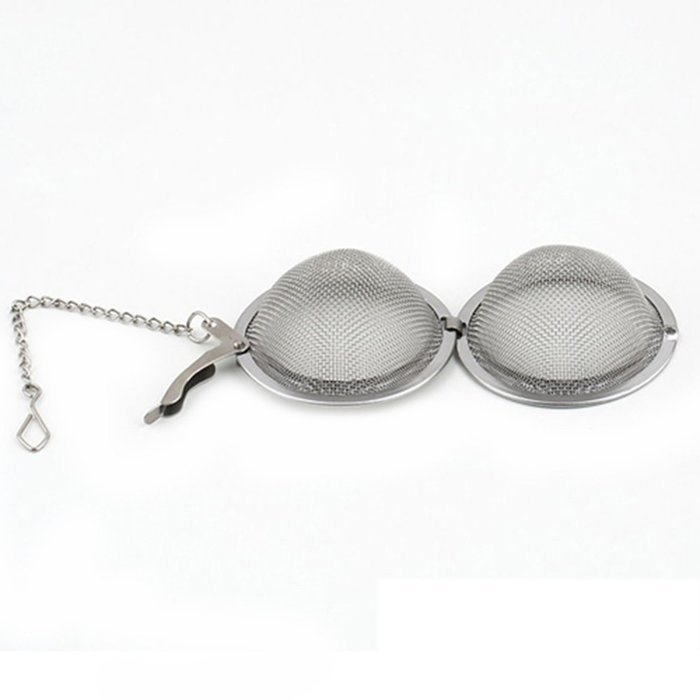 Mesh Tea Infuser Stainless Steel Strainer Ball Egg Shaped N3