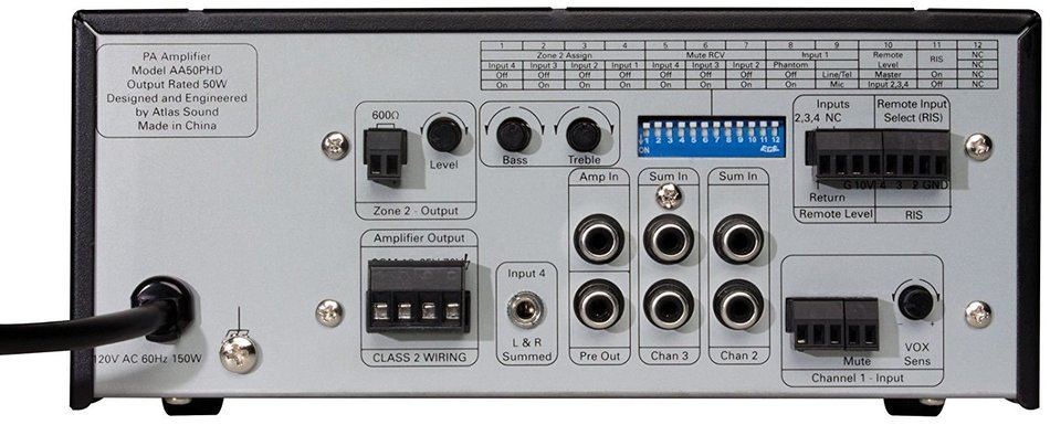 50W-Three Input Mixer Amplifier N2