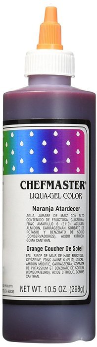 Chefmaster Liqua-Gel Food Color, 10.5-Ounce, Sunset Orange
