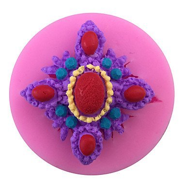 Y&XL&H Gems Style Flower pattern Candy Fondant Cake Molds For The Kitchen Baking Molds