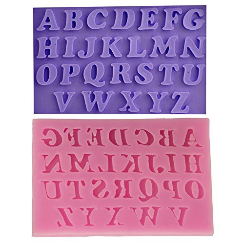 Let'S Diy ABC Alphabet Silicone Cake Molds Non-Stick Fondant Sugar Jelly Jello Ice Lace Moulds N3