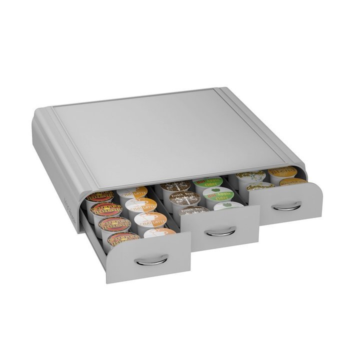Mind Reader Anchor' Coffee Pod Storage Drawer for 50 Nespresso Capsules, White N48