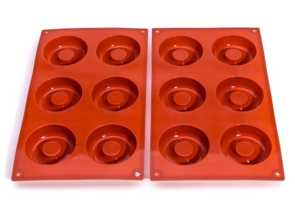 Bekith 6-Cavity Silicone Donut Pan for Donut, Cake, Bread, Cupcake, Cheesecake, Cornbread, Muffin, Brownie, and...