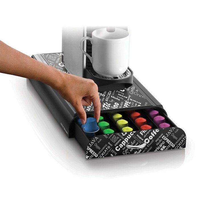 Mind Reader Anchor' Coffee Pod Storage Drawer for 50 Nespresso Capsules, White N51