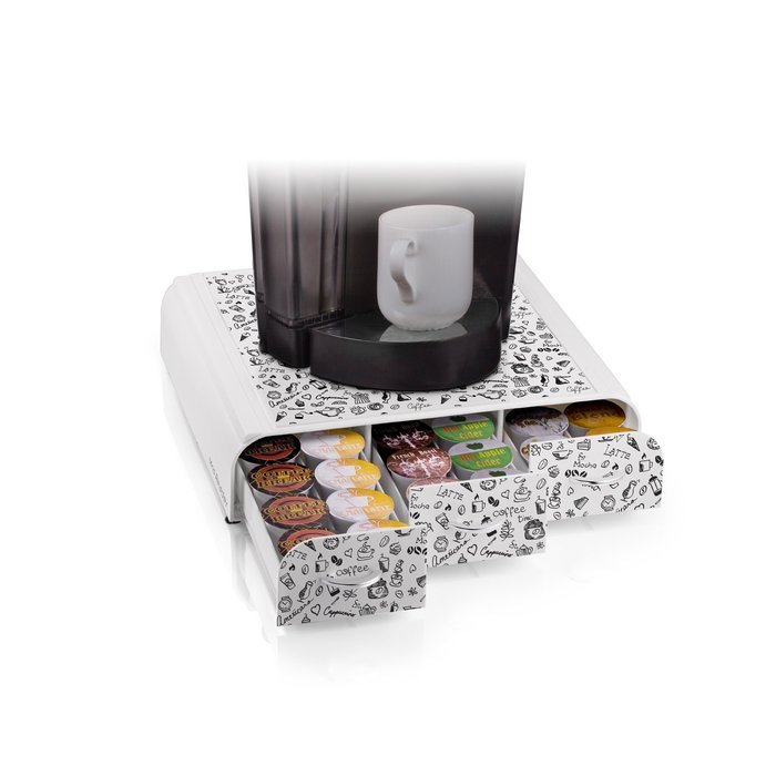 Mind Reader Anchor' Coffee Pod Storage Drawer for 50 Nespresso Capsules, White N53