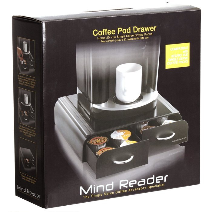 Mind Reader Anchor' Coffee Pod Storage Drawer for 50 Nespresso Capsules, White N60
