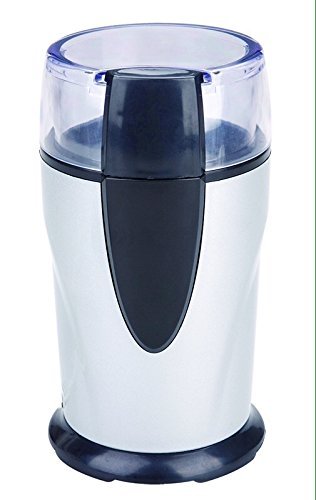 Brown Bear Supplies Electric Spice, Coffee and Herb Grinder with Stainless Steel Blades, Silver