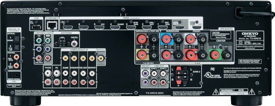 Onkyo TX-NR616 7.2- Channel Network A/V Receiver (Discontinued by Manufacturer)