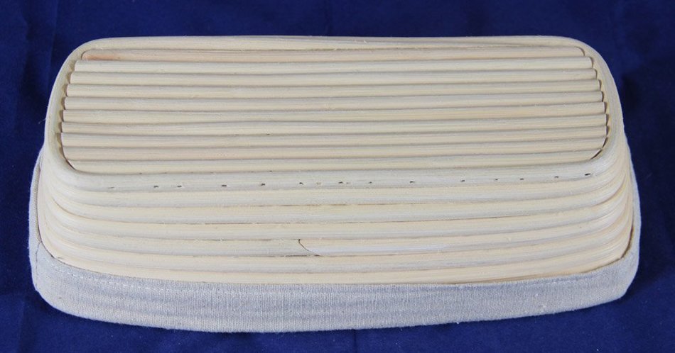 BetterJonny - 12" Oblong Banneton Brotform Bread Dough Proofing Basket & Liner Combo N2