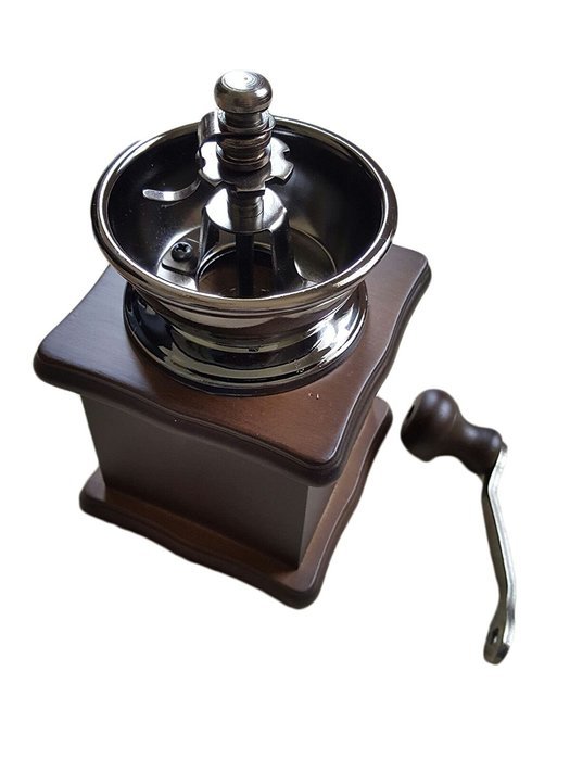 Premium Adorable Manual Hand Coffee Bean Grinder of Solid Beech Wood Body and Heavy Duty Steel Adjustable for... N4
