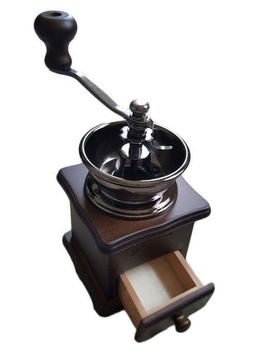 Premium Adorable Manual Hand Coffee Bean Grinder of Solid Beech Wood Body and Heavy Duty Steel Adjustable for... N5
