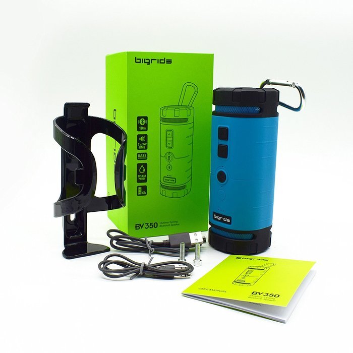 Bigrids Portable Stereo Bluetooth Speakers Perfect for Outdoor Cycling, Hiking and Climbing, Built-in Microphone...