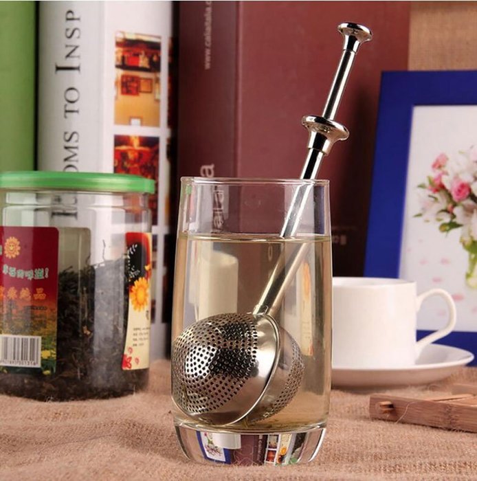 Autohome Tea Infuser Stainless Steel Strainer & Steeper 2 Pack - Heart-shaped Chain N32