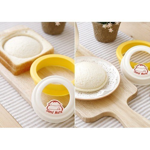 Circle Sandwich Pouch Maker Bread Mold Cute Cutter N2