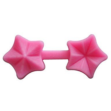 Sher FOUR-C Silicone Mold Flower Cupcake Decor Mold Color Pink