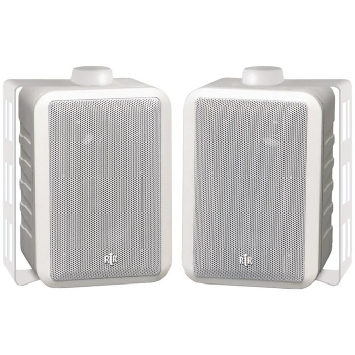 BIC America RTRV44-2W 3-Way Speakers White RtR Series Indoor/Outdoor Consumer Electronics