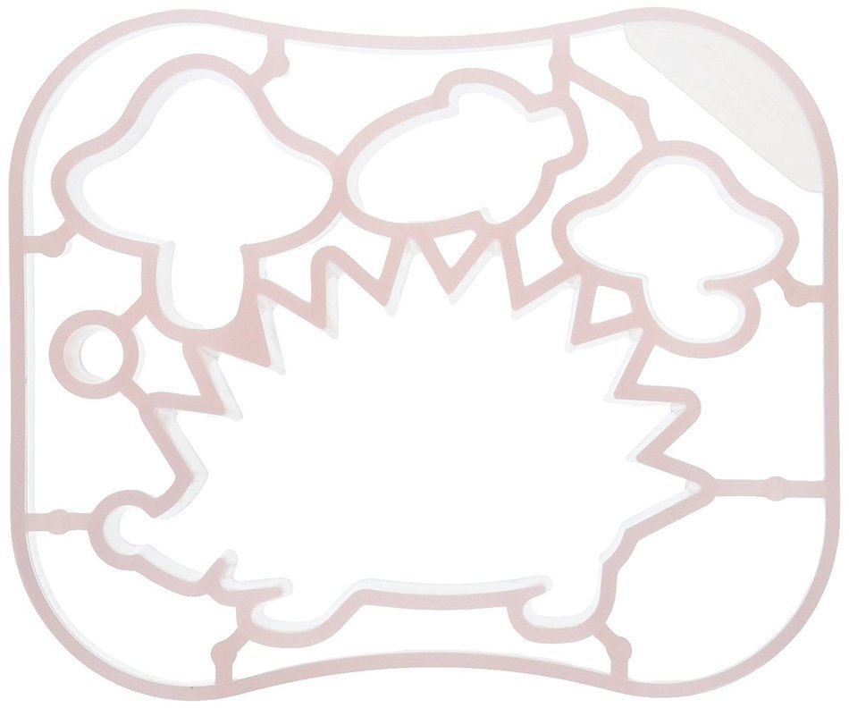 Clover Applique Mold, Rose Design N5
