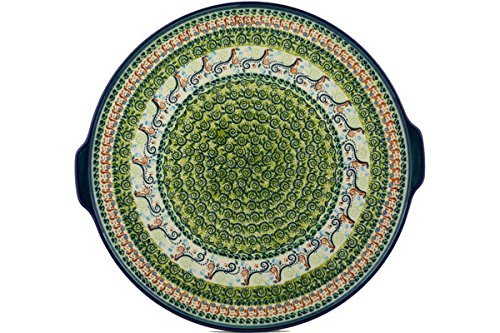 Polish Pottery Pizza Plate 17-inch