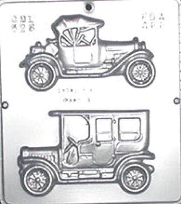 Antique Cars Chocolate Candy Mold 526