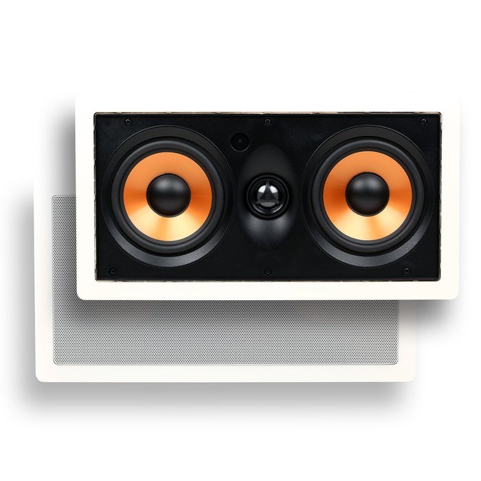 Micca M-6S 6.5 Inch 2-Way In-Wall Speaker with Pivoting 1" Silk Dome Tweeter (Each, White) N8