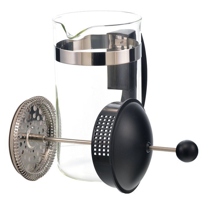 GROSCHE Findon 34 oz/1000 ml French Press: Extra Ultra-fine Micro-mesh Filter, Schott Germany Glass Beaker. INCLUDES...