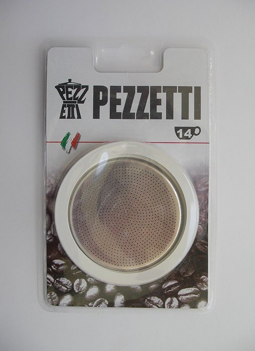 3 Rubber Seal/Rings+Filter -Replacement- Sizes 1,2,3,6,9,14 Cup Espresso coffee Maker Pot (2 Cup) N2