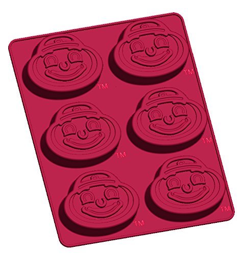 NCAA Ohio State Buckeyes Brutus Muffin/Cupcake Pan, One Size, Red