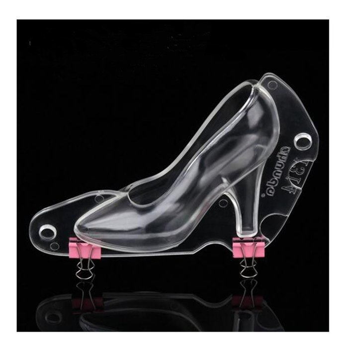 HABIBEE High Heel Shoe 3D Chocolate Candy Mould Bundle Molding Fondant Cake Mold for DIY Home Baking N3