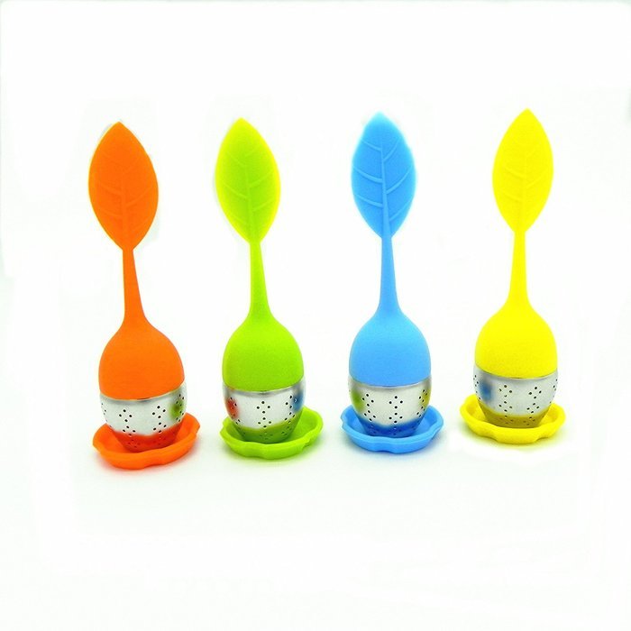 Stainless Steel Tea Infuser for Loose Leaf Tea 4 Pack Durable Food Grade Silicone Tea Infuser N2